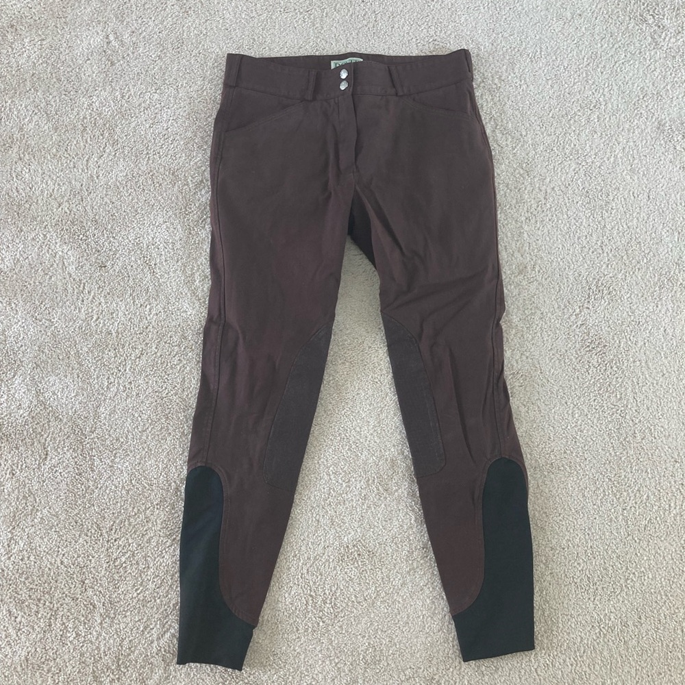 Dover Saddlery Knee Patch Breech Brown Size 28